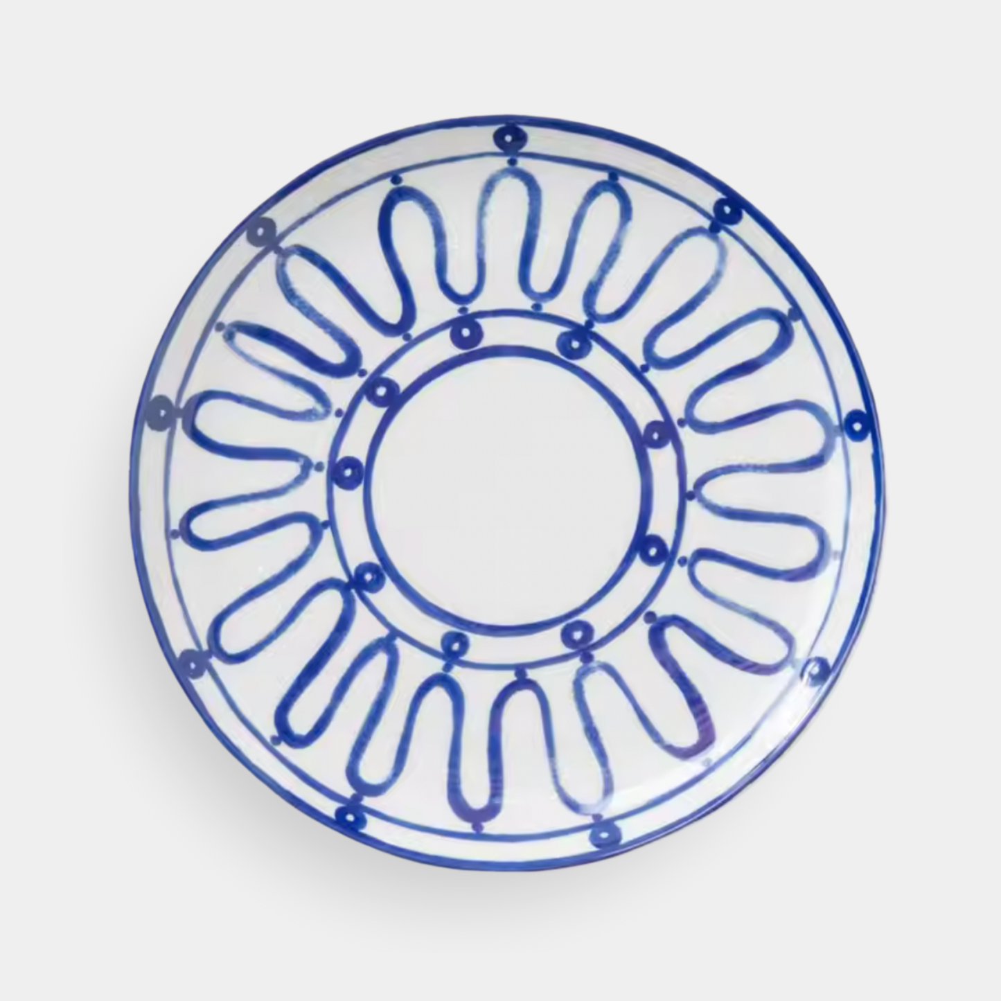The Cleo Blue and White Porcelain Charger