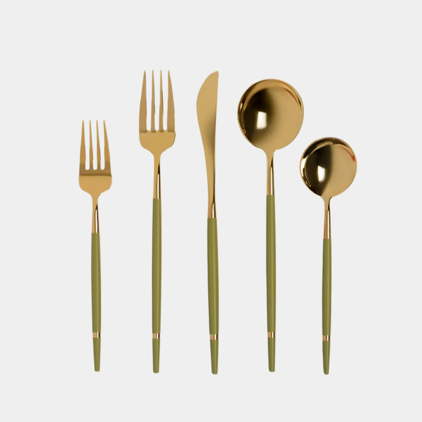 The Frankie: Modern Flatware in Olive