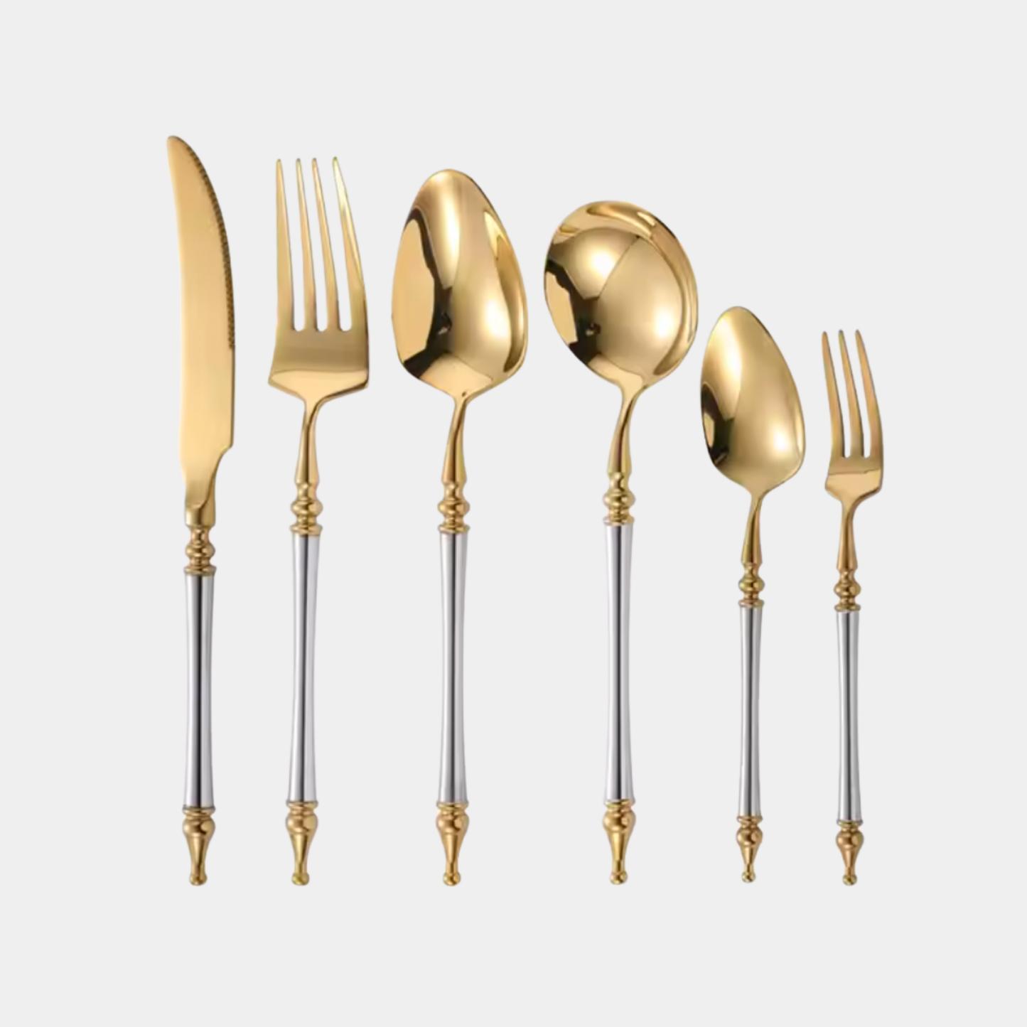 The Jolie Mixed Metal Flatware Set