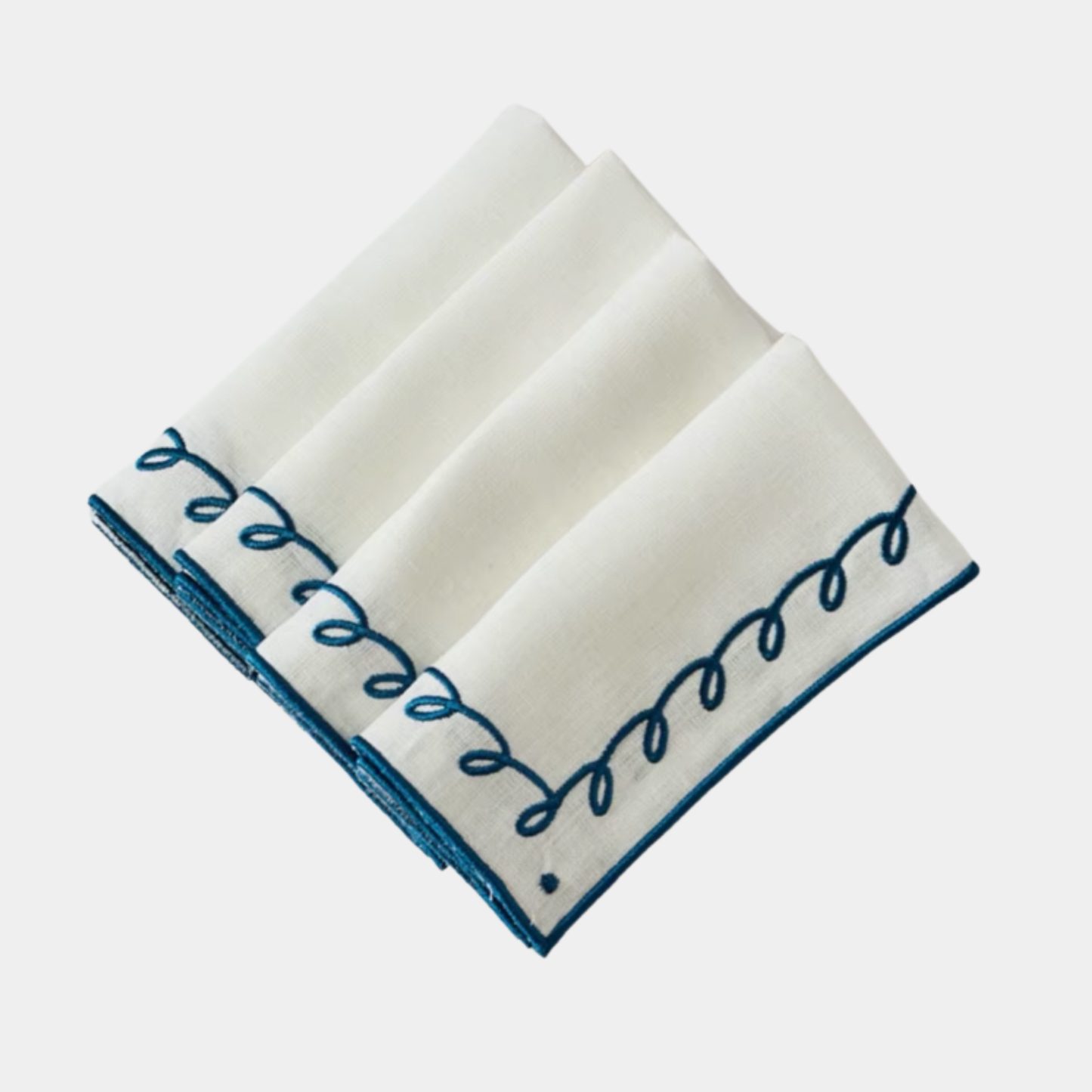 The Lou Double Embroider Linen Napkin