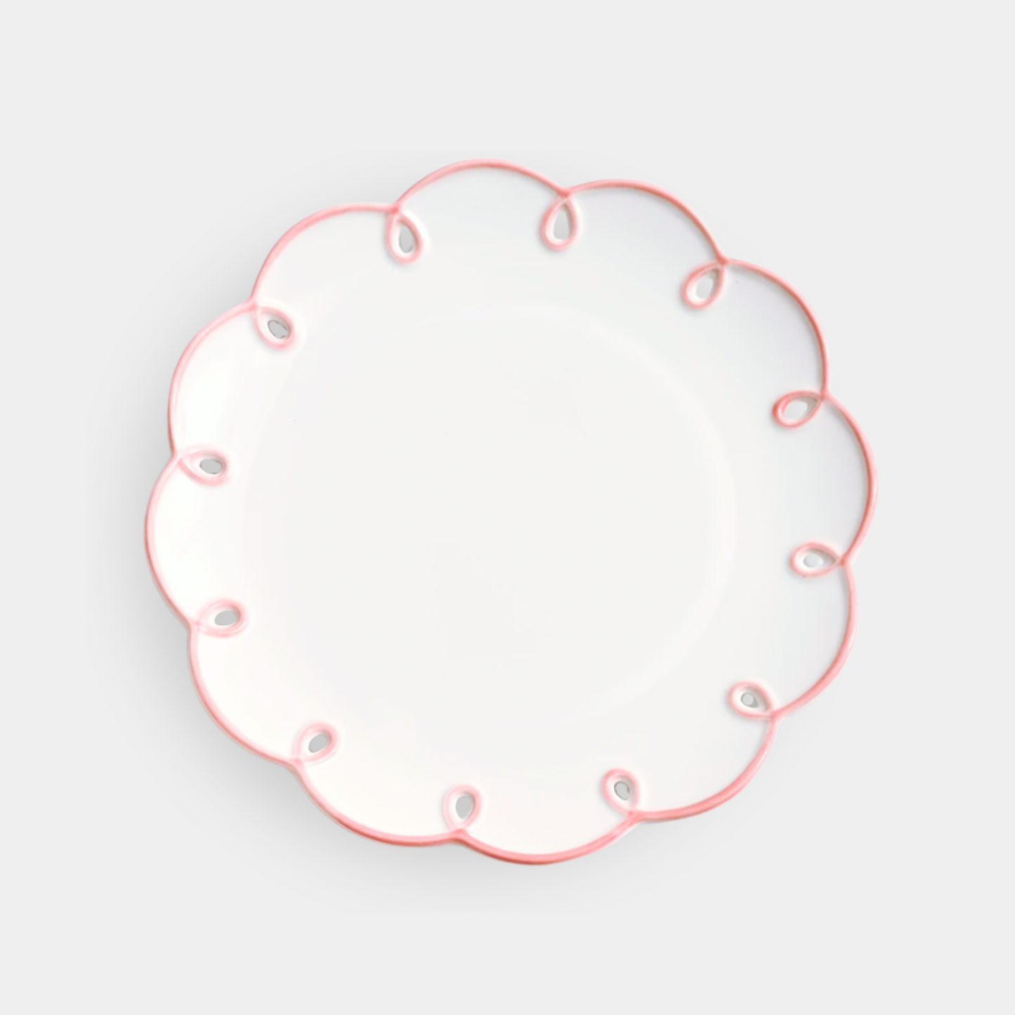 The Madeline Salad Plate in Pink