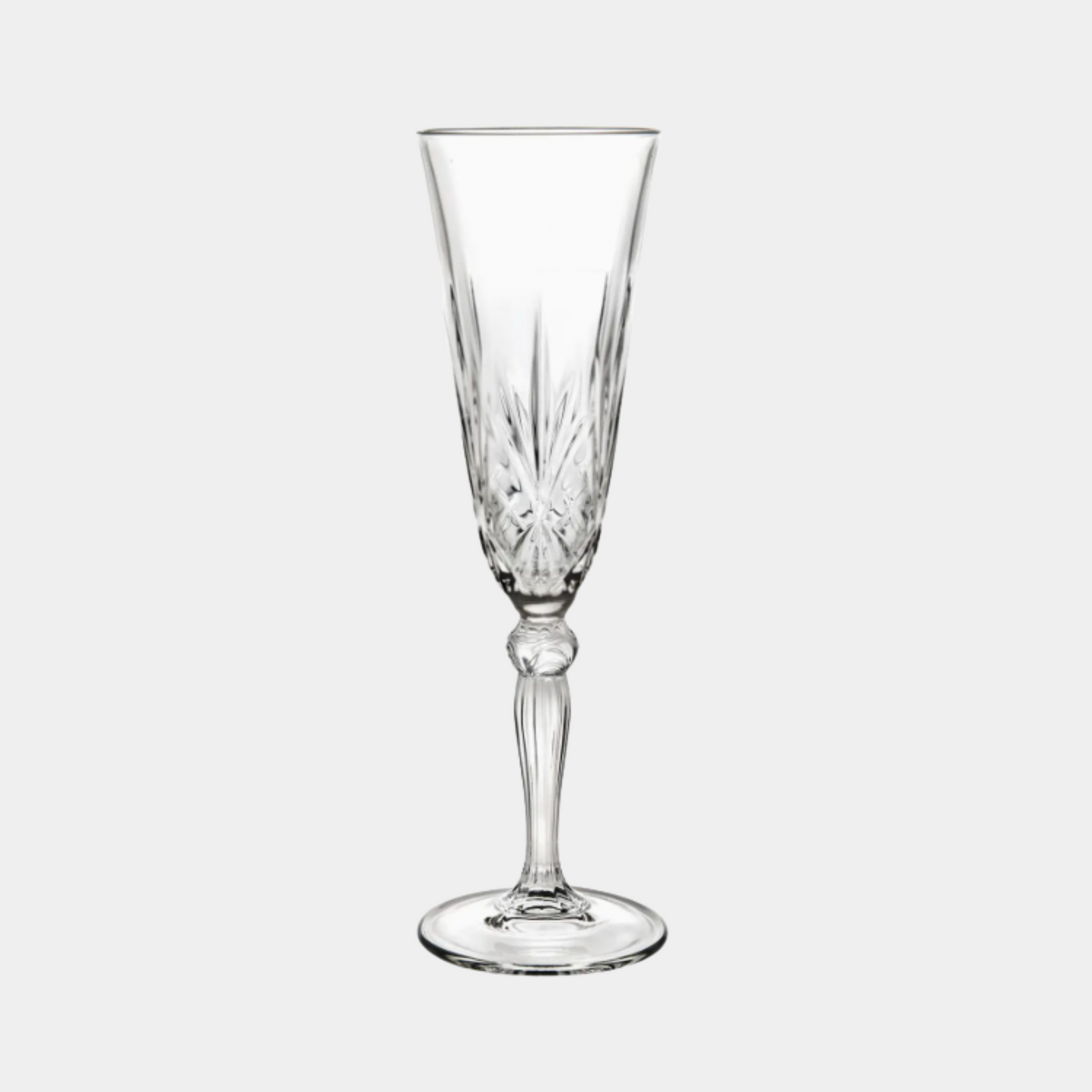 The Melody: Italian Crystal Champagne Flute