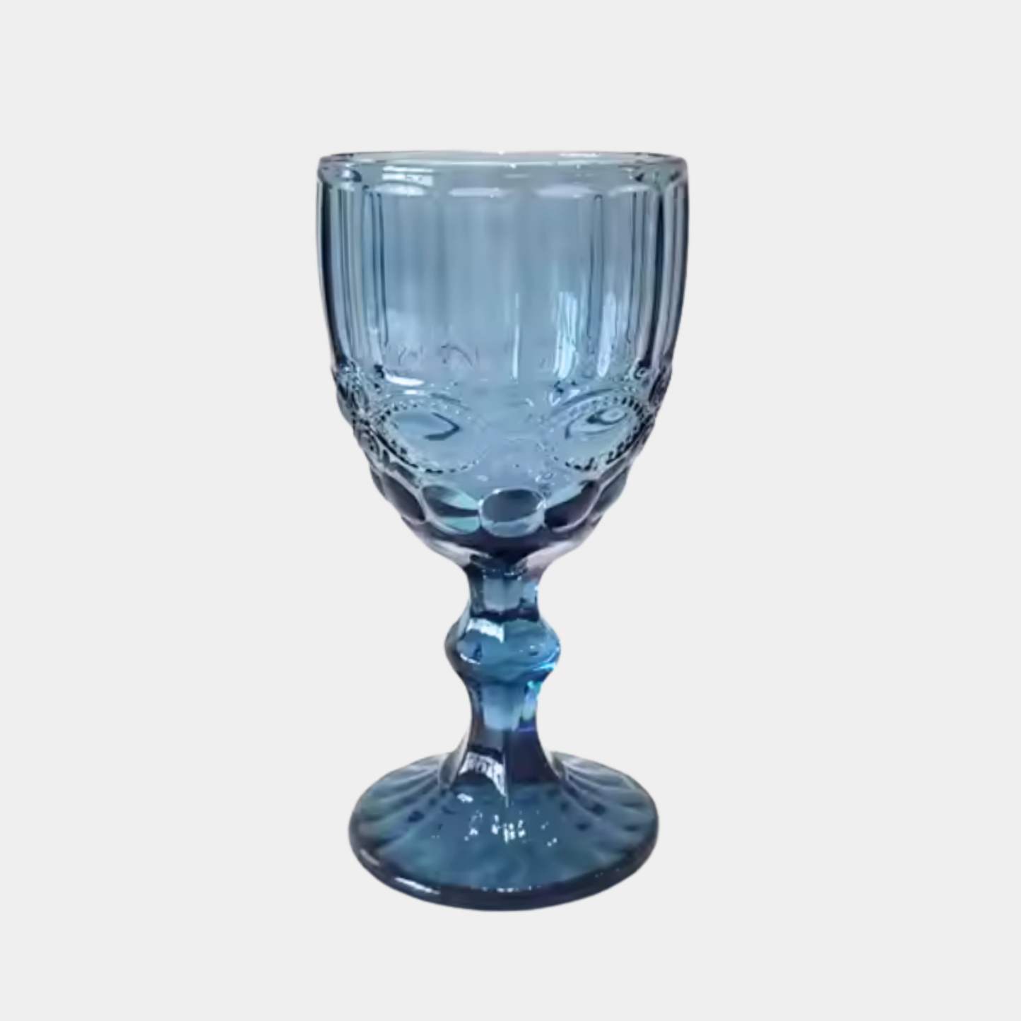 The Willa Blue Glass Water Goblet