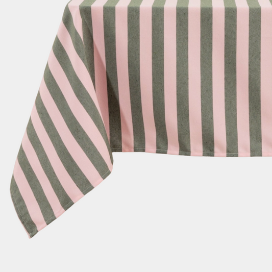 The Raya: Jacquard Tablecloth in Watermelon Stripes
